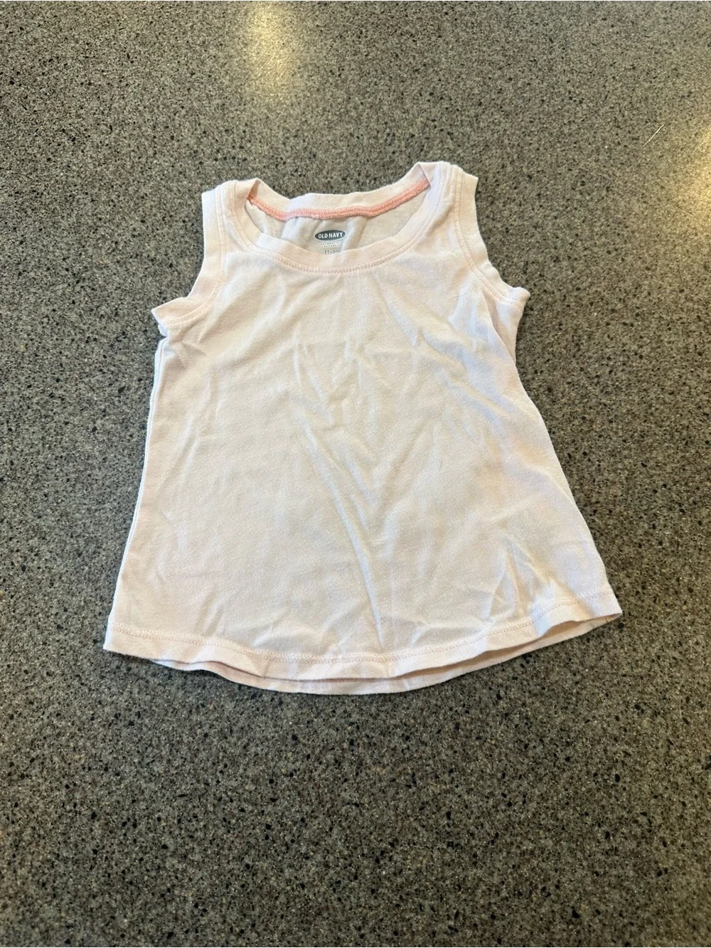 Old Navy Girls' Pale Pink Ribbed Tank Top