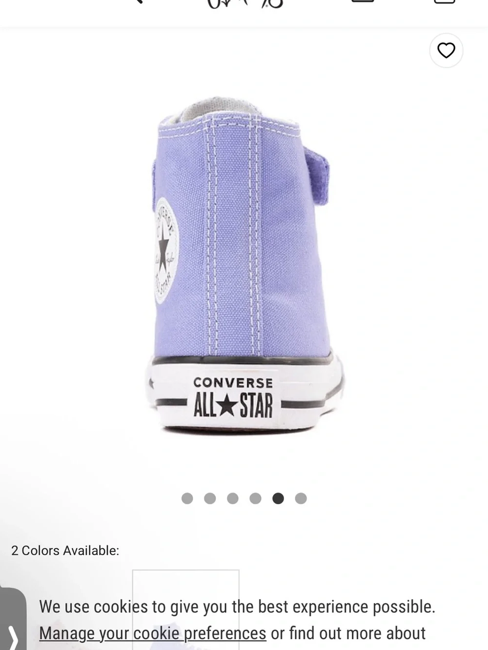 New NIB Kids High-Top Canvas Sneakers Very Peri  Sz 12