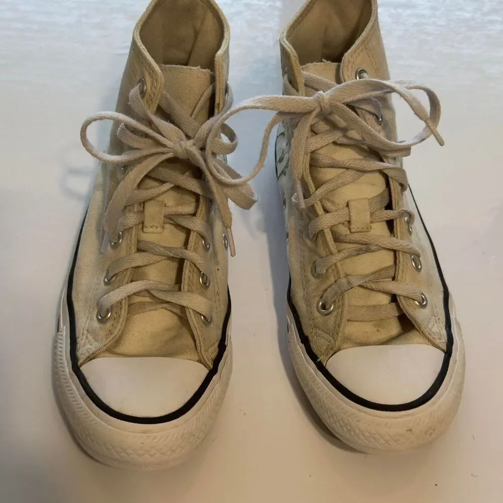 Converse Chuck Taylor All Star High Top Sneakers with Floral Embroidery