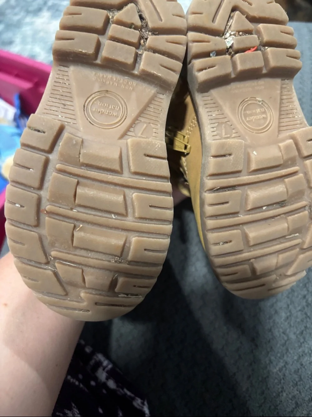 🟢10/$10 - Kids Tan Lace-Up & Zip Outdoor Boots